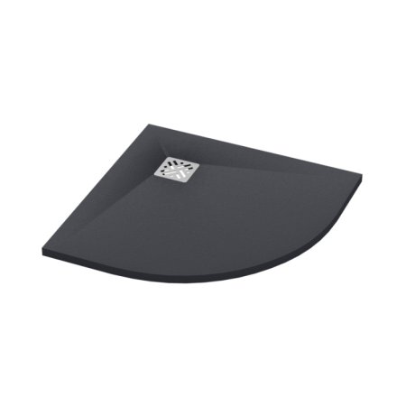 Ronal Dune Brodzik półokrągły 80x80 cm antracyt W32R5508017