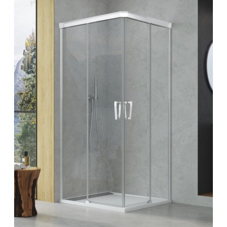 Ronal Sanswiss Cadura CAE2 G Drzwi prysznicowe przesuwne 75x200 cm prawe, profile srebrny połysk szkło przezroczyste Aquaperle CAE2D0755007