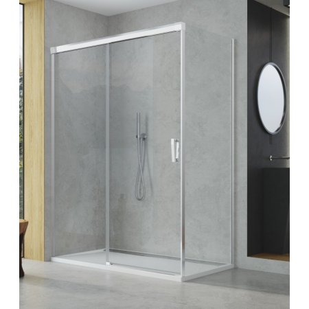 Ronal Sanswiss Cadura CAST Ścianka boczna 110x200 cm, profile srebrny połysk szkło przezroczyste Aquaperle CAST1105007