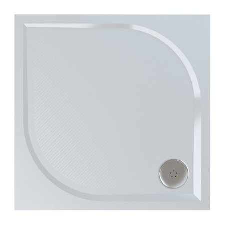 Ronal Sanswiss Marblemate Brodzik konglomeratowy kwadratowy 100x100 cm, biały WMQ100004