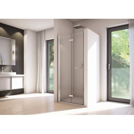 Ronal Sanswiss Solino SOLF1 D Drzwi prysznicowe składane 100x200 cm prawe, profile srebrny połysk szkło przezroczyste Aquaperle SOLF1D1005007