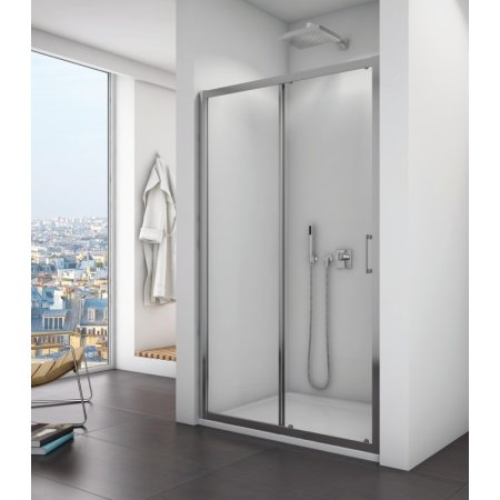 Ronal Sanswiss Top-Line TOPS2 Drzwi prysznicowe przesuwne 160x190 cm, profile srebrny połysk szkło przezroczyste Aquaperle TOPS216005007