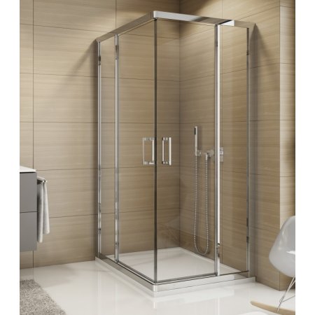 Ronal Sanswiss Top-Line TED2 Drzwi prysznicowe uchylne 100x190 cm lewe, profile srebrny połysk szkło przezroczyste Aquaperle TED2G10005007