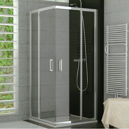 Ronal Sanswiss Top-Line Kabina prysznicowa narożna z drzwiami otwieranymi na zewnątrz 120x190 cm drzwi lewe, profile białe szkło przezroczyste TED2G12000407