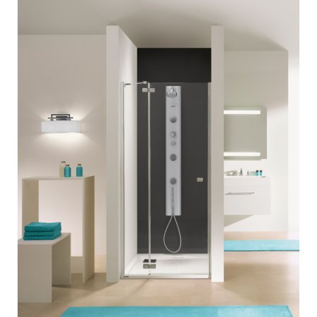 Sanplast Free Line DJ2/FREE Drzwi prysznicowe 120x195 cm z powłoką Glass Protect, profile chrom szkło przezroczyste 600-260-0360-42-401