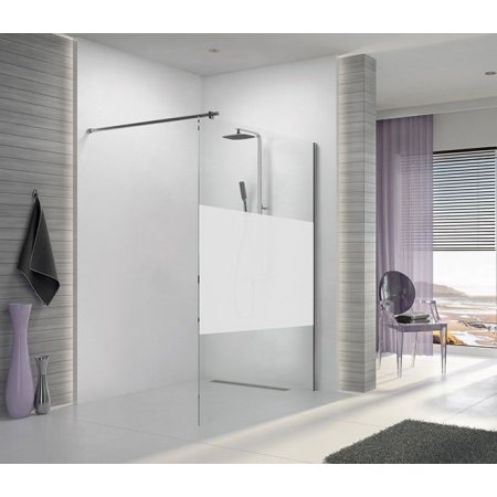 Sanplast Space Wall Kabina Walk-In 100x200 cm profile chrom/srebrny połysk szkło transparentne z powłoką Glass Protect 600-320-2140-42-401