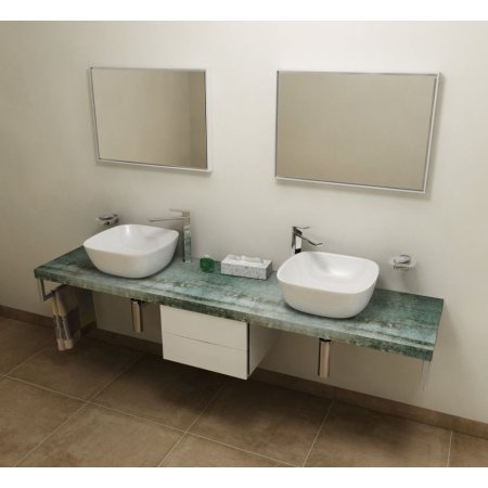 Sapho Avice Blat pod umywalkę 170x49,5 cm aquamarine AV176