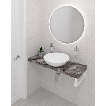 Sapho Avice Blat pod umywalkę 200x36 cm kamień szary AV20610