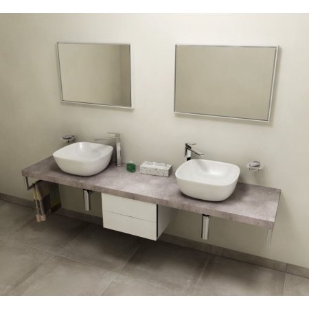 Sapho Avice Blat pod umywalkę 240x49,5 cm cement AV247