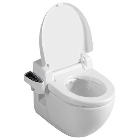 Sapho Brilla Zestaw Toaleta WC bez kołnierza + deska myjąca biała NB-R770D-1
