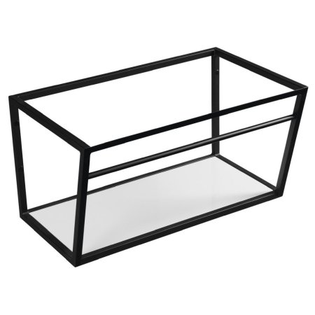 Sapho SKA Konsola wisząca do umywalki 74,6x45,8 cm z półką czarny mat SKA102