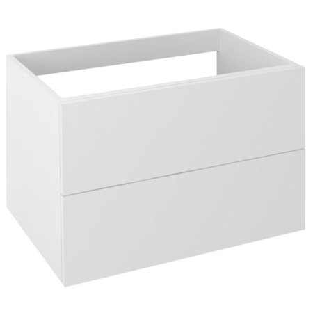 Sapho Treos Szafka podumywalkowa 75x50,5x53 cm z wycięciem na syfon biały mat TS070-3131