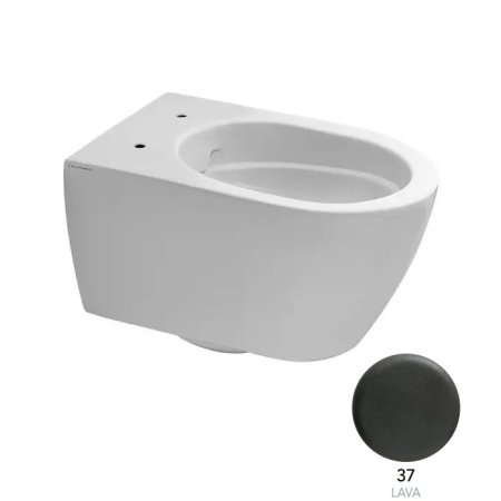 Scarabeo Moon Toaleta WC podwieszana 50,5x36 cm Clean Flush bez kołnierza, kolor 37 lava 5520CL37