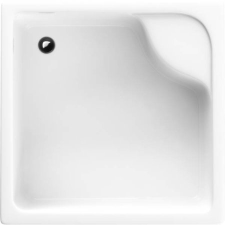 Schedpol Doris Brodzik kwadratowy 80x80 cm akrylowy, biały 3.232
