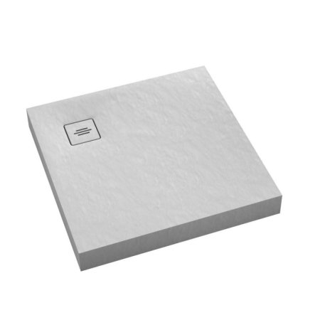 Schedpol Schedline NonLimits White Stone Brodzik kwadratowy 80x80 cm biały 3ST.N1K-8080/B/ST-M1/B/ST