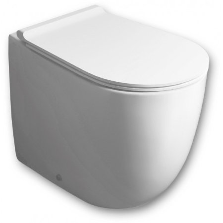 Simas Vignoni Toaleta WC stojąca 56x36,5x50 cm Rimless bez kołnierza, biała VI21