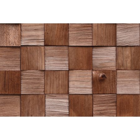 Stegu Quadro Mini 2 Panel drewniany 38x38 cm, brązowy