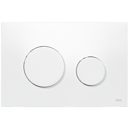 Tece Loop Przycisk spłukujący do WC z tworzywa, biały, antybakteryjny 9240640