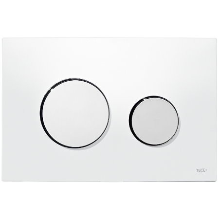 Tece Loop Przycisk spłukujący do WC z tworzywa, biały, przyciski chrom połysk 9240627