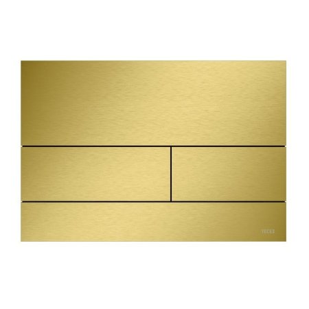 Tece Square II Przycisk spłukujący WC złoty optyczny szczotkowany 9240838