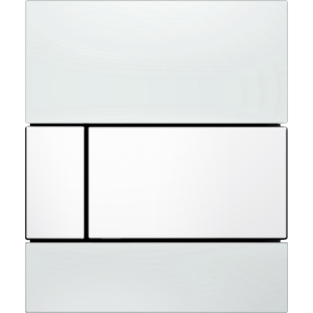 Tece Square Przycisk spłukujący do pisuaru szklany, białe, przyciski białe 9242800