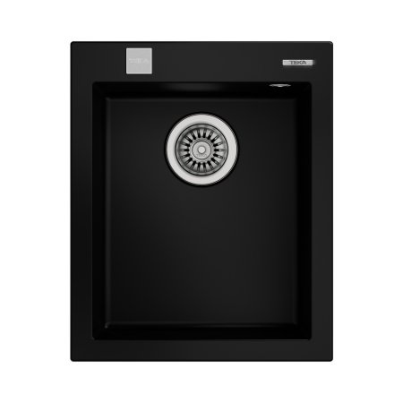 Teka ForSquare 34.40 TG Zlewozmywak granitowy jednokomorowy 50x41 cm czarny mat 115230010