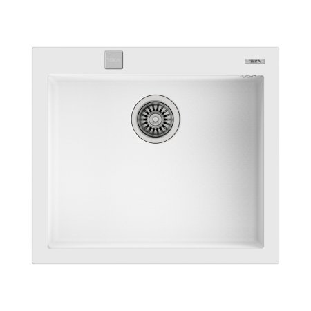 Teka ForSquare 50.40 TG Zlewozmywak granitowy jednokomorowy 57x50 cm arktyczny biały mat 115230009