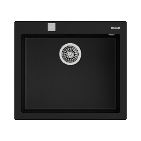 Teka ForSquare 50.40 TG Zlewozmywak granitowy jednokomorowy 57x50 cm czarny mat 115230005
