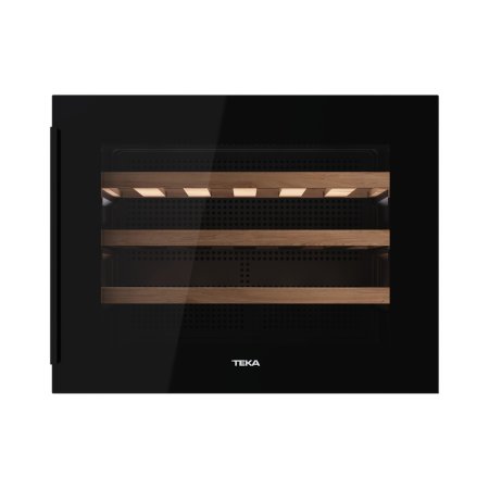 Teka Sommelier RVI 10024 GBK Chłodziarka do wina do zabudowy na 24 butelki czarne szkło 113600009