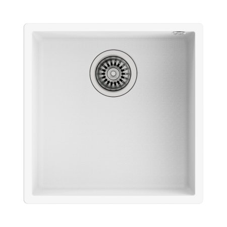 Teka Square 40.40 TG Zlewozmywak granitowy jednokomorowy 44x44 cm arktyczny biały mat 115230029