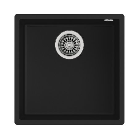Teka Square 40.40 TG Zlewozmywak granitowy jednokomorowy 44x44 cm czarny mat 115230025