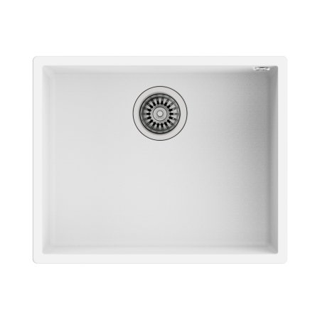 Teka Square 50.40 TG Zlewozmywak granitowy jednokomorowy 54x44 cm arktyczny biały mat 115230024