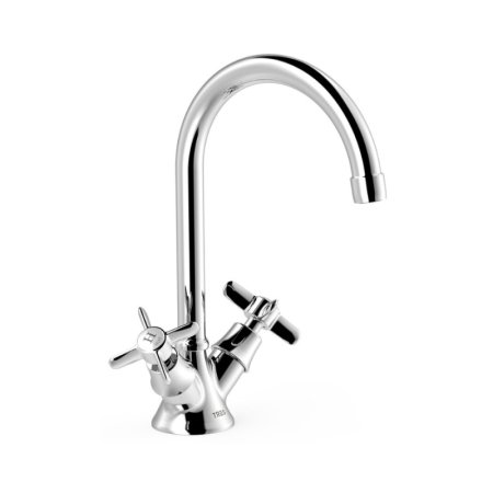 Tres Clasic Bateria umywalkowa wysoka chrom 24210901