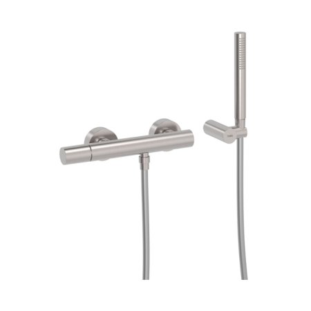 Tres Study Exclusive Bateria prysznicowa natynkowa stalowa 26116701AC