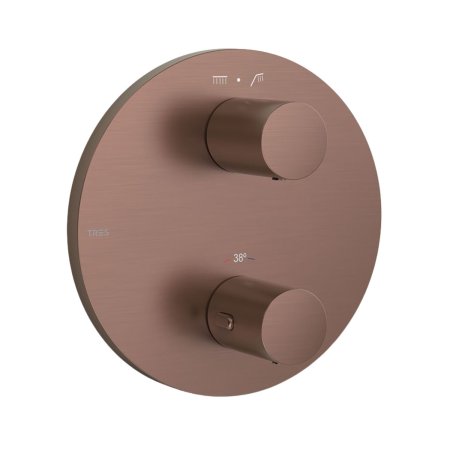 Tres Therm-Box Selection Bateria wannowo-prysznicowa termostatyczna podtynkowa volcanic 26225001VO