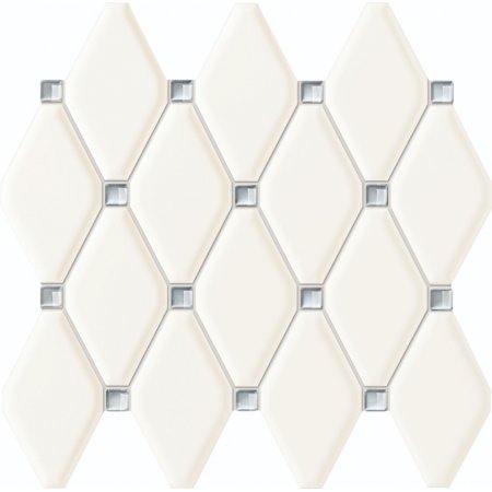 Tubądzin Abisso White Mozaika ścienna 29,8x27 cm, biała