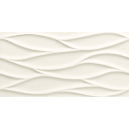 Tubądzin All In White 3 STR Płytka ścienna 59,8x29,8x1,28 cm, biała mat