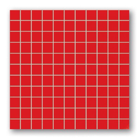Tubądzin Colour Black&Red Mozaika ścienna kwadratowa 30x30x0,8 cm, czerwona połysk TUBMSKCOLBLAREDRED303008