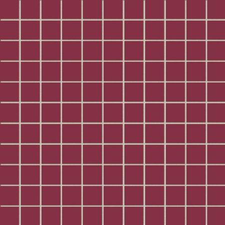 Tubądzin Colour Carmine Mozaika ścienna kwadratowa 30x30x0,8 cm, bordowa, połysk TUBMSCOLCAR303008