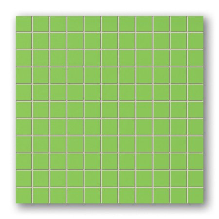 Tubądzin Colour Green Mozaika ścienna kwadratowa 30x30x0,8 cm, jasnozielona, połysk TUBMSCOLGRE303008