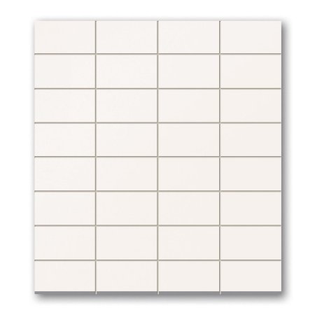 Tubądzin Colour White&Black White Mozaika ścienna prostokątna 29,5x32,7x0,8 cm, biała połysk TUBMSPCOLWHIBLAWHI29532708