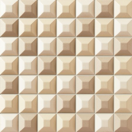 Tubądzin Elementary cream Mozaika ścienna 31,4x31,4x1,8 cm, kremowa półmat TUBMSELECRE31431418