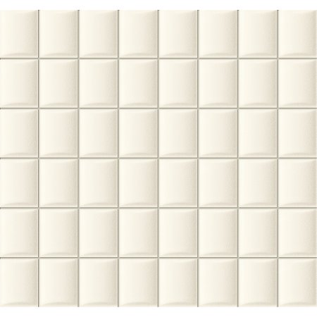 Tubądzin Elementary white Mozaika ścienna 32,1x30x1,2 cm, biała półmat TUBMSELEWHI3213012