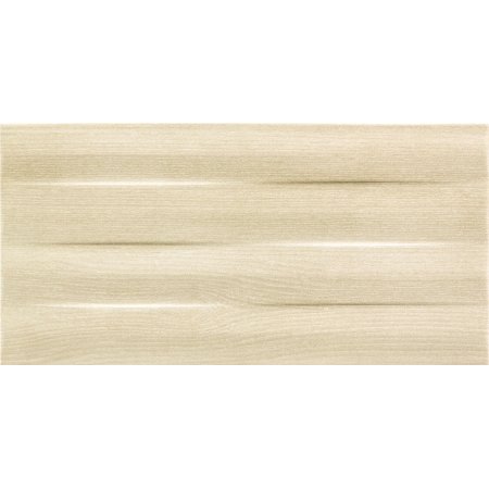 Tubądzin Ilma beige STR Płytka ścienna 44,8x22,3x1 cm, beżowa połysk
