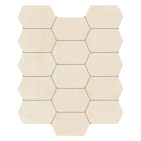 Tubądzin Lemon Stone white Mozaika ścienna 29,8x25x1 cm, biała mat TUBMSLEMSTOWHI298251