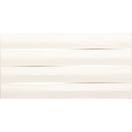 Tubądzin Maxima Beige&Brown Maxima white struktura Płytka ścienna 44,8x22,3x1 cm, biała połysk TUBPSMAXBEIBROMAXWHISTR4482231