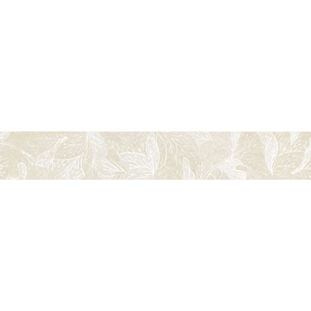 Tubądzin Obsydian white Listwa ścienna 59,8x9,8x1 cm, biała połysk