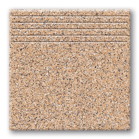 Tubądzin Tartany Tartan 10 Stopnica podłogowa 33,3x33,3x0,8 cm, brązowa mat