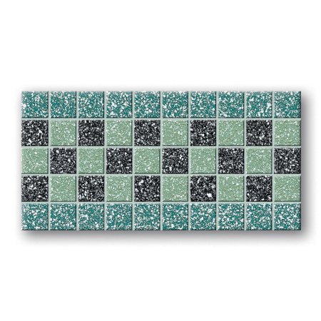 Tubądzin Tartany Tartan 2 Listwa podłogowa mozaikowa 33,3x16,6x0,8 cm, zielona mat TUBLPMTAR233316608