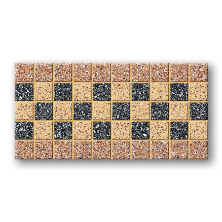 Tubądzin Tartany Tartan 3 Listwa podłogowa mozaikowa 33,3x16,6x0,8 cm, brązowa mat TUBLPMTAR333316608